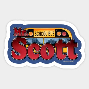 School Bus Scott Sticker